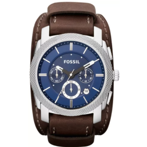 Watch strap Fossil FS4793 Leather Brown 24mm